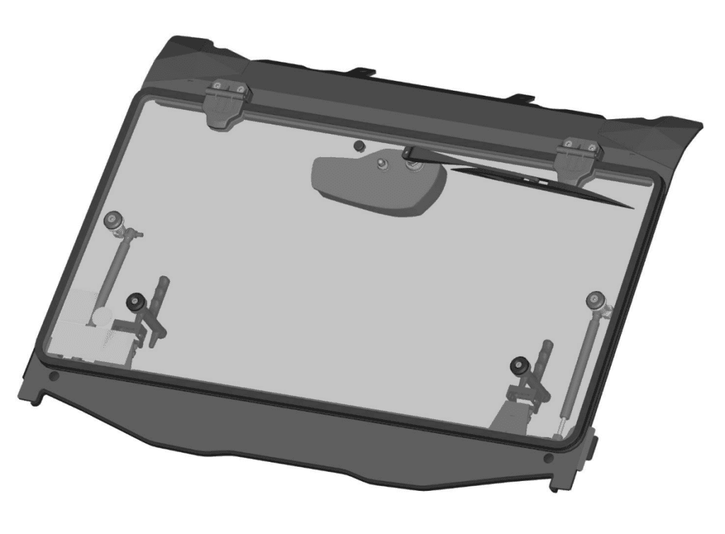 Tilt out windshield Polaris RZR XP (2024-) incl. wiper/washer accessory