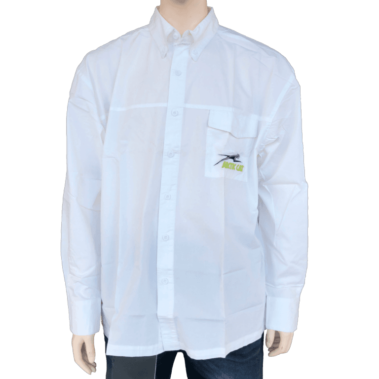 BUSINESS SHIRT, LS WHITE