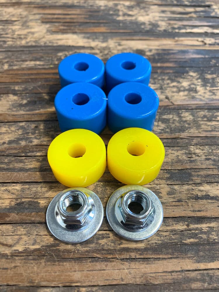 FASST 4 Blue Compression, 2 Yellow Rebound, 2 Washers, 2 Nuts