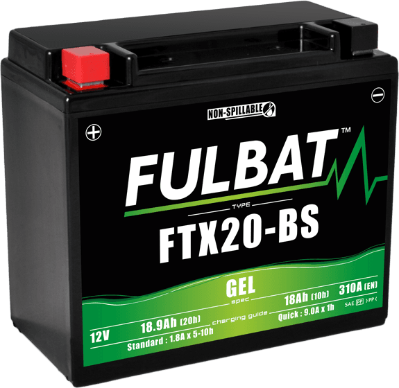 FULBAT GEL Battery 12V/18Ah FTX20-BS (YTX20-BS) ACCESS SHADE, XTREME, ARCTIC CAT,...