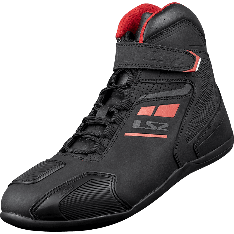 LS2 GARRA LADY BOOTS BLACK RED