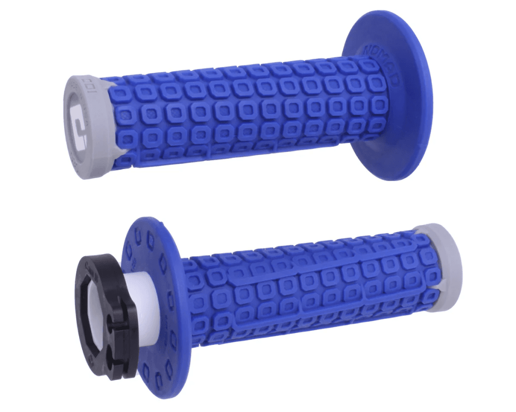 ODI GRIPS NOMAD w/D30 Lock-On Off-Road Grip BLUE/Grey/Grey