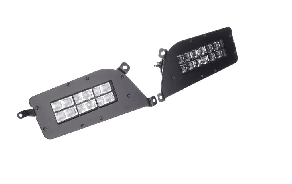 SHARK LED Headlights for Polaris ATV, UTV with Backlight, 2pcs