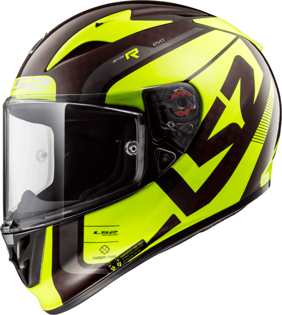 LS2 FF323 ARROW C EVO STING WINEBERRY H-V YELLOW
